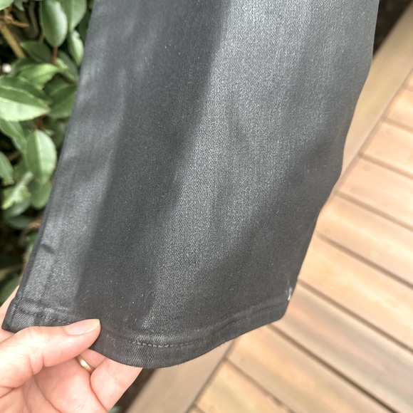Paige Transcend Claudine Black Jean-Coated Collection-looks like leather! - Picture 11 of 16
